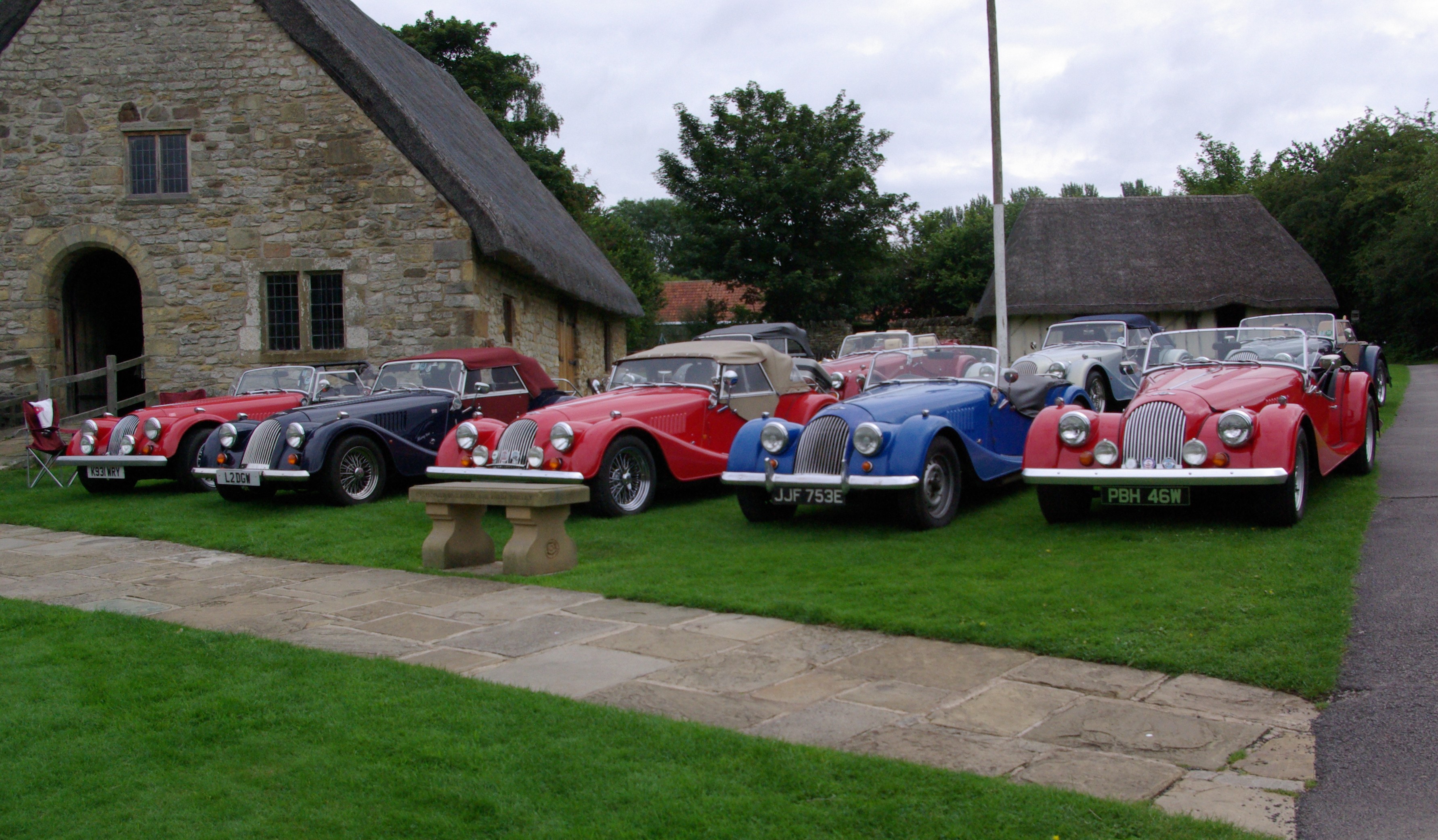 Members of the Morgan Car Club on a previous outing to Hutton-le-Hole.