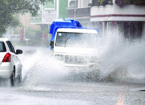 Flooded roads