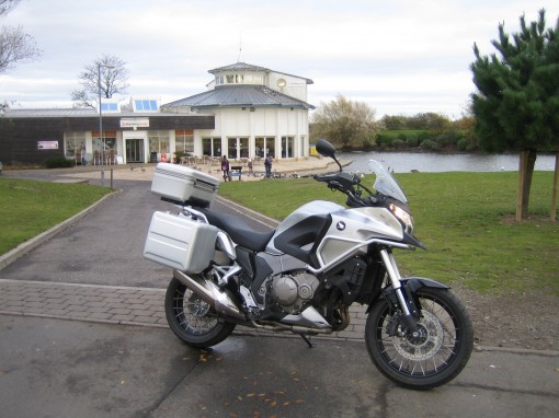 Honda Crosstourer road test, the bike pictured near the Discovery Centre, Cleethorpes.