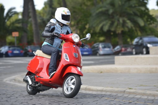 Girl on a scooter