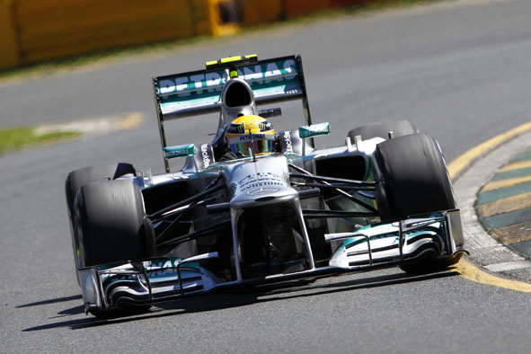 Mercedes F1 2013 Hamilton wwr