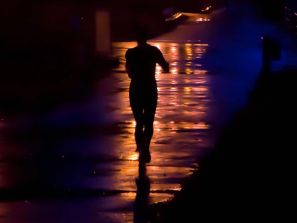 time in night jogger